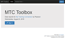 Tablet Screenshot of mtctoolbox.com